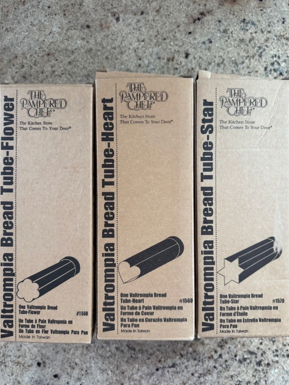 Pampered Chef Valtrompia Bread Tubes -set of 3